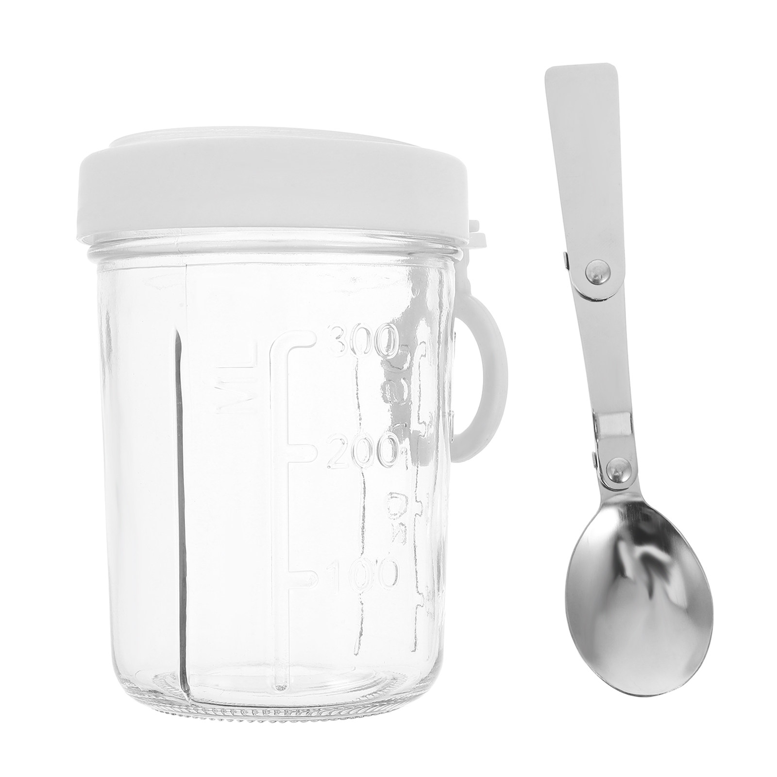Meal Prep Yogurt Parfait - Glass Oatmeal Container 350Ml Reusable Wide