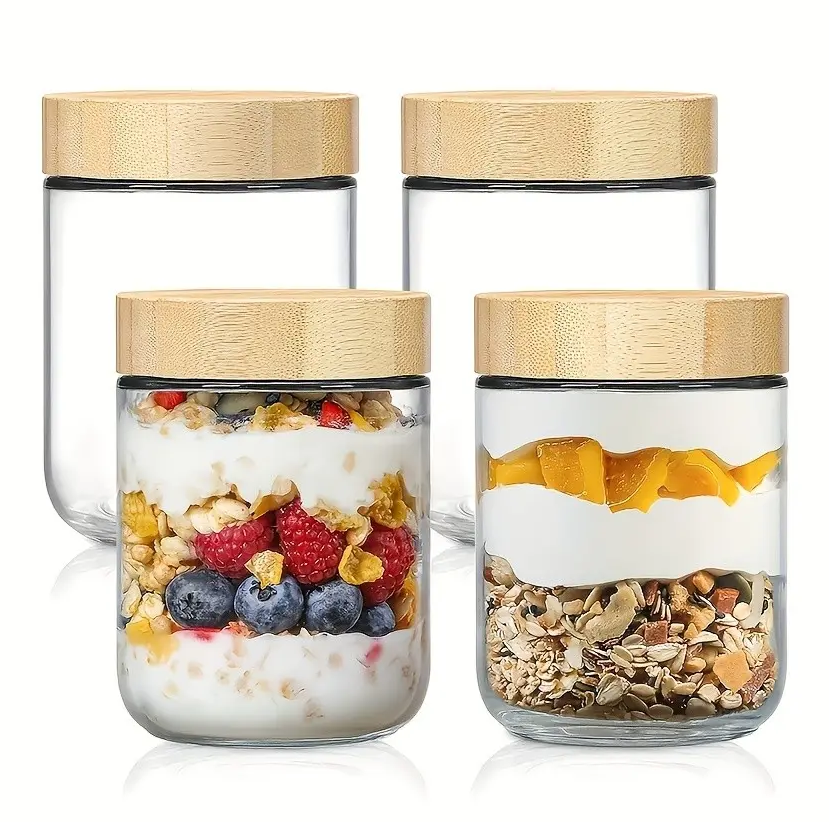 Overnight Oats Jars with Bambo – обзор и цена Meal Prep Yogurt Parfait