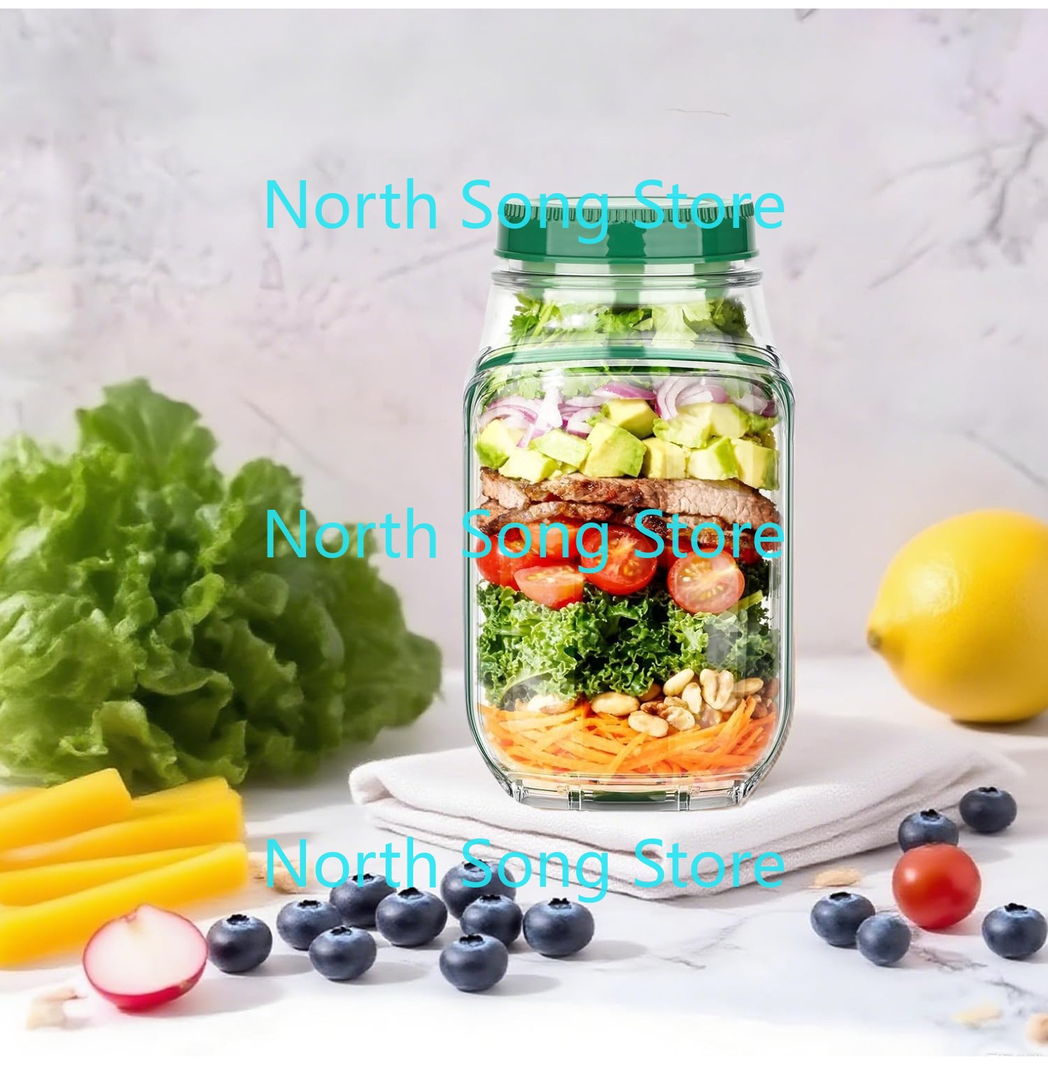 2026 NewSide-Opening Salad Mas – обзор и цена Meal Prep Jar Salad