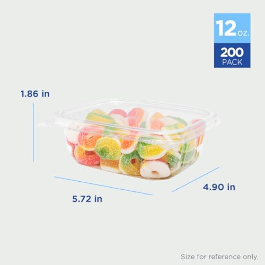 PET Hinged Deli Containers wit – обзор и цена Meal Prep Pasta