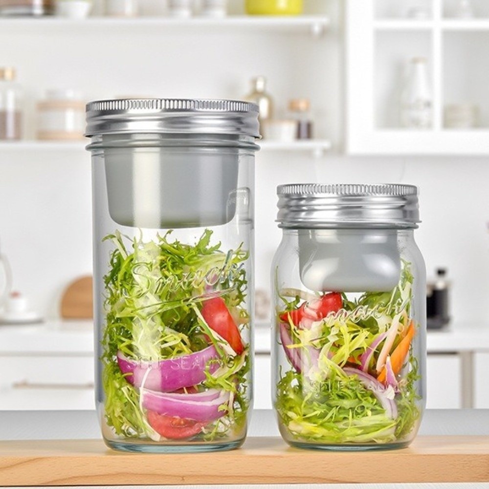 16/24 Oz Salad Glass Jars Wide – обзор и цена Meal Prep Jar Salad