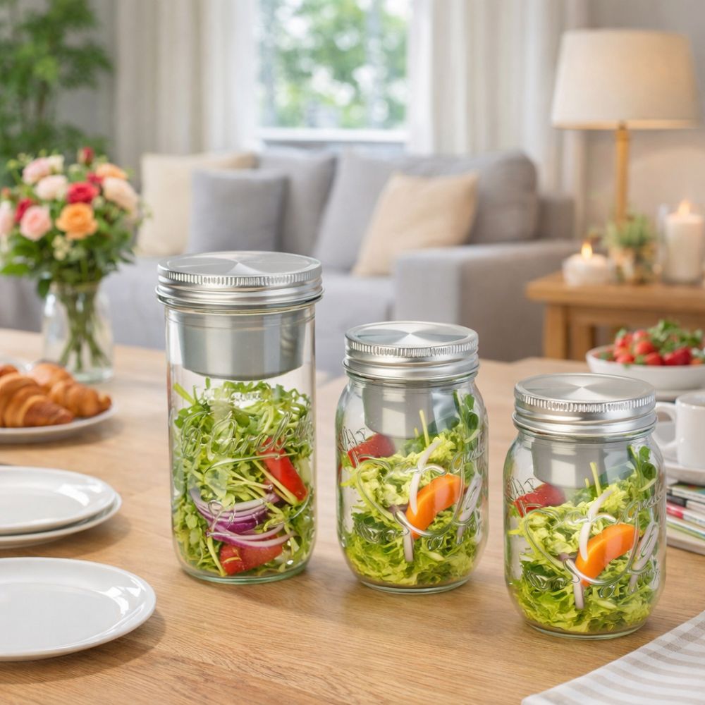 16/24 Oz Salad Glass Jars Wide – обзор и цена Meal Prep Jar Salad