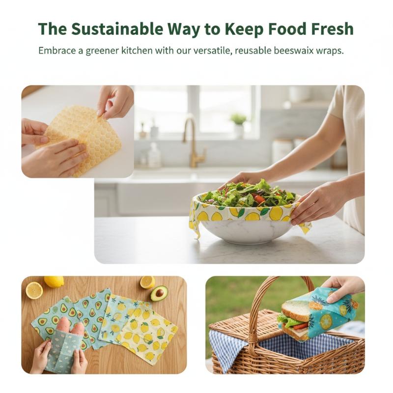 Beeswax Food Wrap 3sheets Reus – обзор и цена Meal Prep Wraps