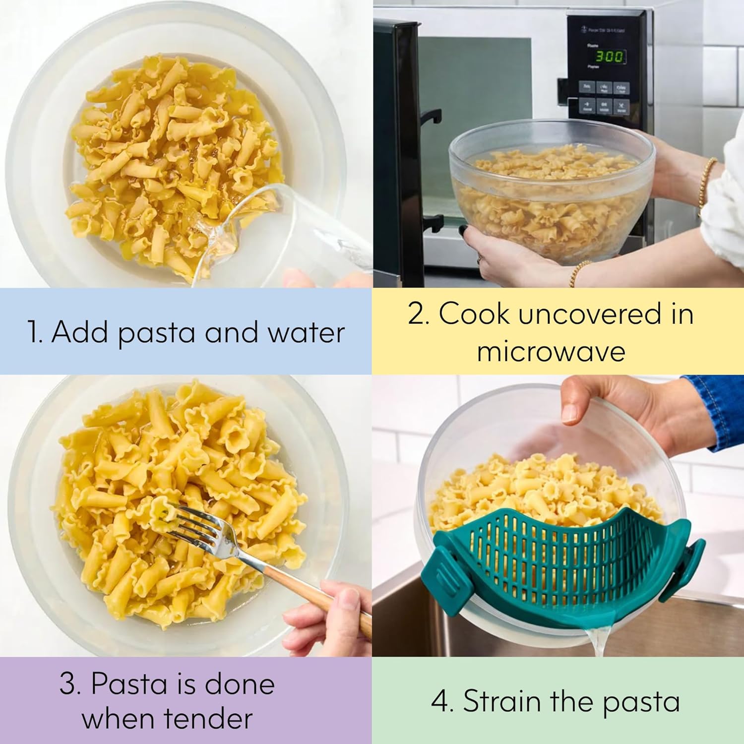 8 Cup Glass Microwave Pasta Co – обзор и цена Meal Prep Pasta