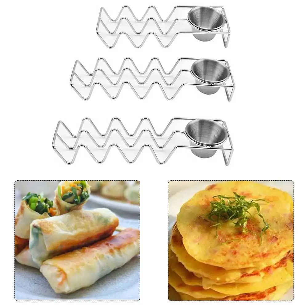 Set Of 4 Stainless Steel Taco  – обзор и цена Meal Prep Wraps